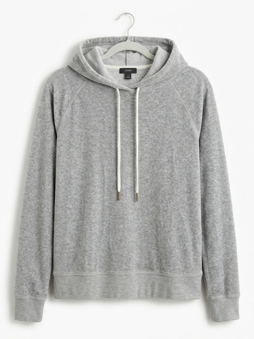 🌫️ J.Crew Heather Gray Pullover Hoodie L